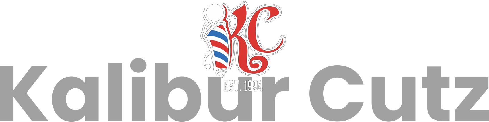 A picture of the kc barber shop logo.